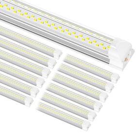 100w Onlylux 744337483326 8ft Led Shop Light 15000lm 6000k 12 Pack 8 Foot Linkable
