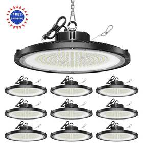 Onlylux 762949313862 Ufo Led High Bay Light 10 Pack 150w 5000k 22500lm Shop Lights Mh Hps Hid