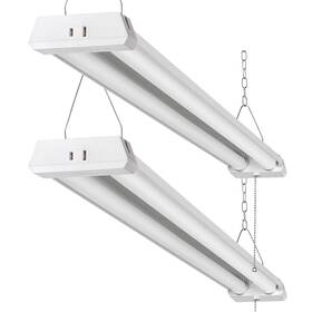 Wr-4ped12 Oooled 4ft Linkable 42w 4800lm 5000k Led Ceiling Lights For Garages Pull Chain On/o