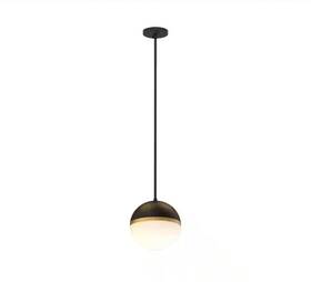 Asp02a1000rd Orein 1-light Matte Black Globe Integrated Led Kitchen Pendant Light