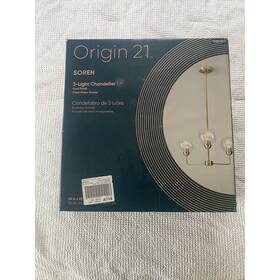 Origin 21 725916107789 Soren 3 Light Chandelier Gold Finish 23 In X 51.5