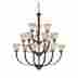 Os-chu015nb Oslo Chandelier Noble Bronze Color 15 Lights