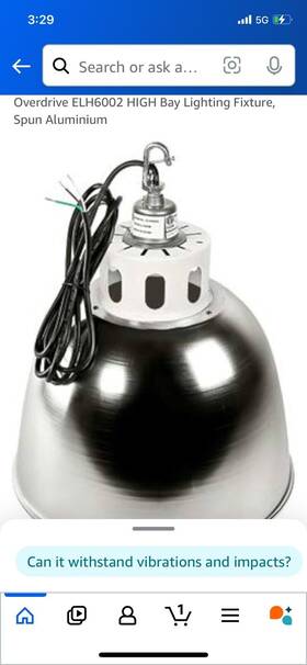Elh6002 Overdrive 879939002481 High Bay Lighting Fixture Spun Aluminium