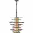 P1275bus Feiss Lucia 7 Tier Crystal Pendant Ceiling Light Fixture Chandelier New 014817498455