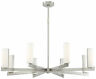 P1858-084-l Kovacs Brushed Nickel Led Light Chandelier From The 844349020462