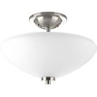 P3550-09 Nickel Lighting Fixture Progress Semi-flushmount 2-light Brushed P3550-09 Nickel Lighting Fixture Progress Semi-flushmount 2-light Brushed