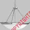 P3576-13eb Progress Lighting Brushed Steel Eclipse 4-light Cfl Chandelier Light Fixture
