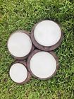 P3688-20 Bronze Flush Mount Ceiling Light Fixture Round Alabaster 0785247176595