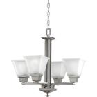P4001-09 Progress Lighting North Park Collection Brushed Nickel Chandelier 0785247153862