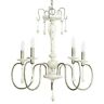 P400121-146 Progress Lighting Annecy Collection Antique Distressed Ivory Chandelier