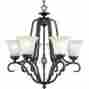 P4060-84 Progress Lighting 6-light Melbourne Chandelier Espresso