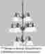 P4301-33 Progress Lighting Hall Foyer Cobblestone Finish Chandelier Reversible
