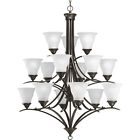 P4365-20 Progress Lighting Trinity Collection Light Antique Bronze Chandelier