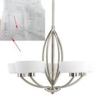 P4539-09 Progress Lighting Collection Brushed Nickel Chandelier Fixtures 785247169498