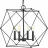 P500083-031 Progress Lighting Spatial Pendant Light Black Finish Chandelier 785247216130