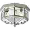 P5788-09 Progress Lighting Octagonal Close-to-ceiling Fixture With Clear Bound Beveled Glass Brushed Nickel 785247147984
