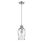 P725bnk1 Craftmade Brushed Polished Nickel Mini Pendant With White 647881174804