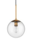Pa626ab-522 Cfc Lighting Mini Pendant Modern Antique Brass Clear Closed Circle