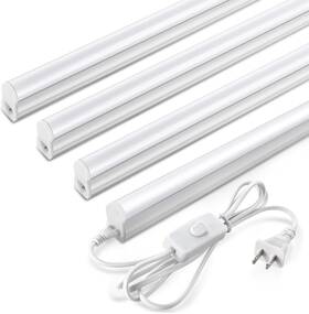 Pak 445035046068 4ft Led Shop Lights 2300lm 6500k Cool White 20w Energy Efficient Linkable