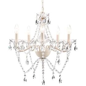Papaya Modern Crystal Chandelier Beige Acrylic Bedroom Chandeliers Pendant