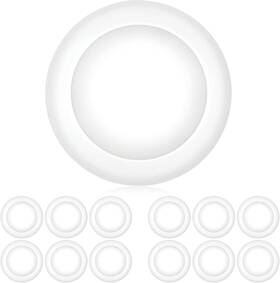 615w5000k-dim-12p Parmida Led Technologies 445047779749 12 Pack 5/6 Inch Dimmable Disk Light Surface Flush Mount 15w Ul L