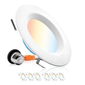 612w5cctdim-6p Parmida Led Technologies Pled-dn5/612w5cctdim-6p 6 Pack 5/6 Inch 5cct Recessed Lighting Dimmable 12w 1000lm