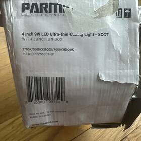 Pled-pdn9w5cct-6p Parmida Led Technologies 4 Inch Ultra Thin Ceiling Light Scct 6 Count