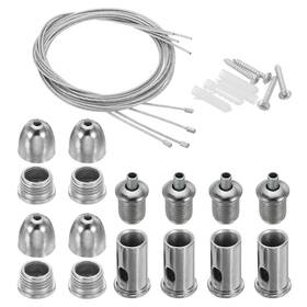 Pta220912tt0129 Patikil Ceiling Hanging Wire Cable Kit 4 Set Lights Panel Steel Chai