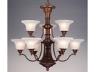 Ch30309wp Patina Weathered Tier 9 Chandelier Vaxcel 2 Lamp Standford Ceiling