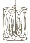 Pc711rggl Unbranded Rococo Distressed Grey Gold Lantern Lt Island 811319032640