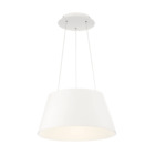 Pd-72724-wt Pd-72724 Wac Lighting White Vida Integrated Led Drum Chandelier 790576496085
