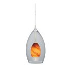Pd57103sn " Pendant Clear Milano - Glass Lava Mini 5 Vaxcel Swirl
