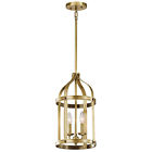 43105nbr Pendant Mini Brass Natural T--702 Indoor Kichler Steeplechase 2-bulb