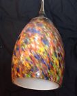 44301bs Pendant Home Shade-brushed Steel Confetti Glass " 6 Medici Mini Kenroy
