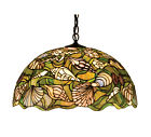 47977 Pendant Glass Lighting Seashell Stained Meyda 20 Shade Style " Lamp Tiffany