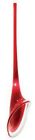 Hs378rdsc1b20mpt Pendant Nickel Lily Glass 1 Lbl Red Light Monopoint Shade Satin