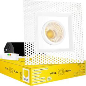 Perl Glow 661020774083 Perlglow 4 Inch Trimless Square White Downlight 18w 1800 Lumens