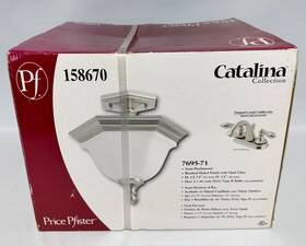 7695-71 Pfister Price Catalina Collection Ceiling Light Brushed Nickel Semi-flushmount