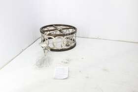 P00099 Philomena Brushed Nickel Chandelier Wood Farmhouse Dining Room Light Fixture