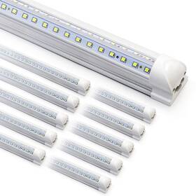 Phiwicsh 677998310116 10-pack 8ft Led Shop Light Fixture - 90w T8 Integrated Tube 6500k