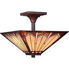 Php20511e - Semi-flush " Mount 2-light Phillip Quoizel Russet 16 Finish