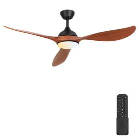Glx117 Phylluz 56 Inch Ceiling Fan With Lights - 3 Blades Remote Controlled Reversi