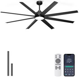 Zs104 Phylluz 72ftft Ceiling Fan With Light - Remote And App Control 3 Ctt Dimmable 6 Speed R