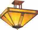Pih-18 Arroyo Craftsman Prairie 18 Inch Semi Flush Mount