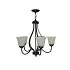 Pl-10005 Agb Globe Trans Antique Bronze Chandelier 736916578400