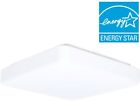 Pl02aa Maximus White Led Square Puff Flushmount Elegant Home 0840623101858