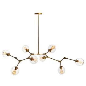 Plum & Post 046654115752 Daniella Globe Chandelier 70 X 30 22 Adjustable Rod Length 12 Inch To