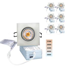 Popanu 414797653028 Canless Recessed Gimbal Downlight Rotatable-spotlight 5 Cct Eyeball Ceilling