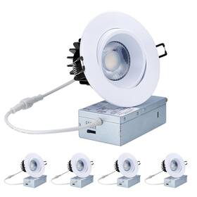 Popanu 414797653219 Canless Recessed Gimbal Downlight - Suitable For 20ft High Ceiling 1200lm 4 I
