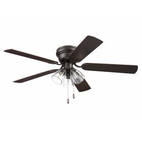 51439 Portage Bay Ceiling Fans 52 Inch Renton Bronze Indoor Fan With Clear 3 Light Led